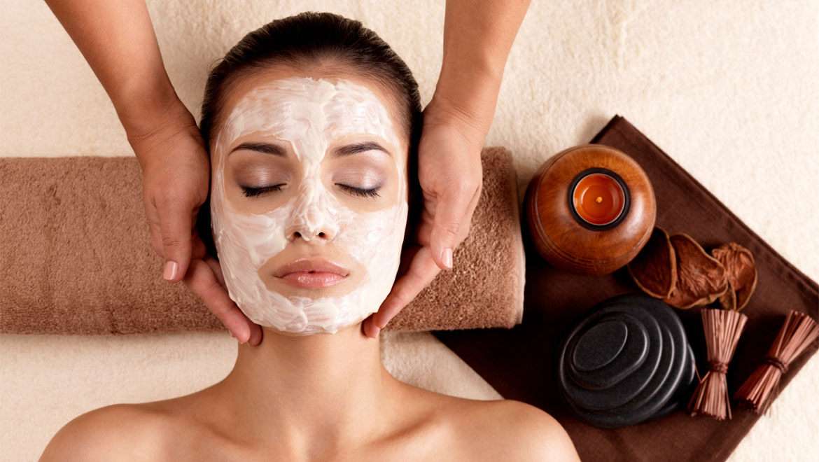 Relaxing facial treatment at SPA Skin Beauty Salon